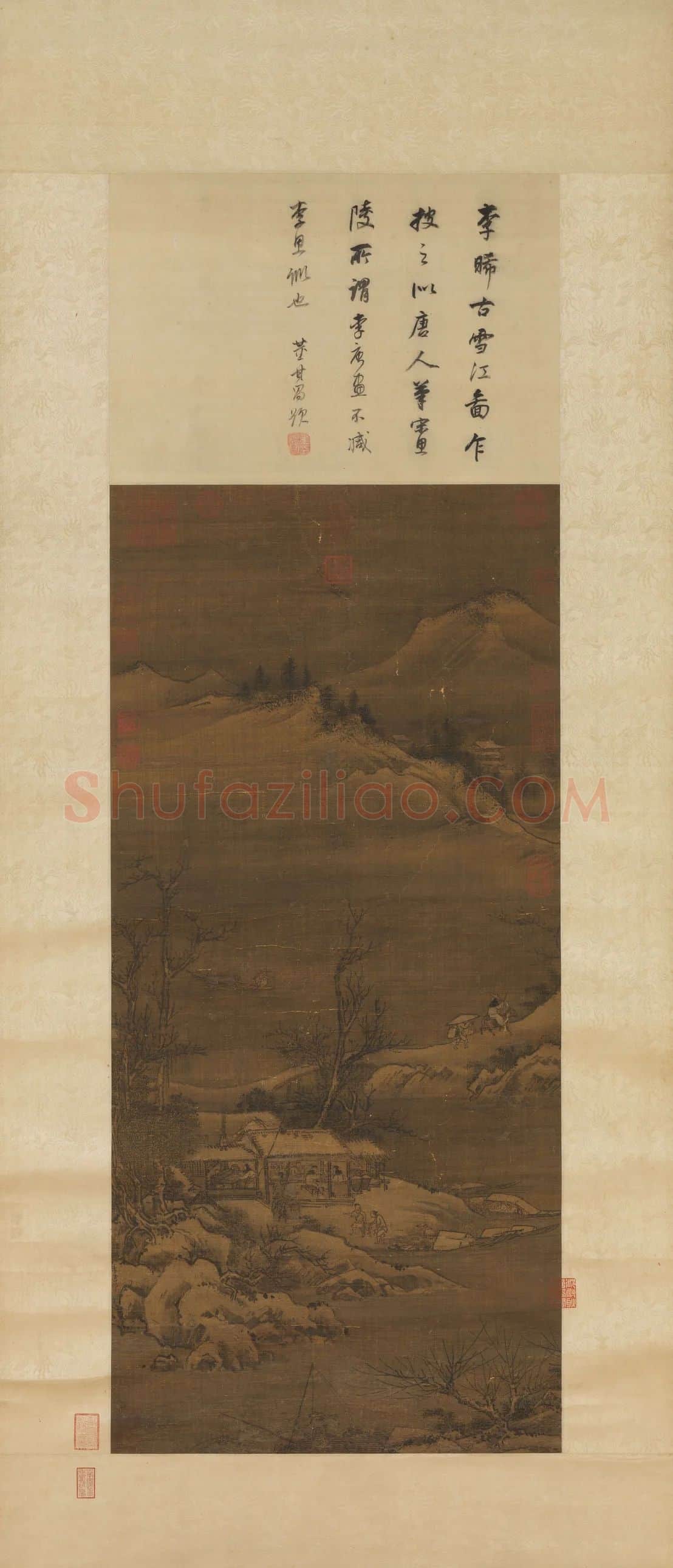 李唐《雪江图》