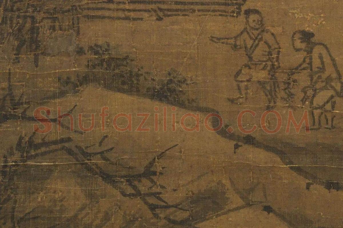 李唐《雪江图》局部 (2)