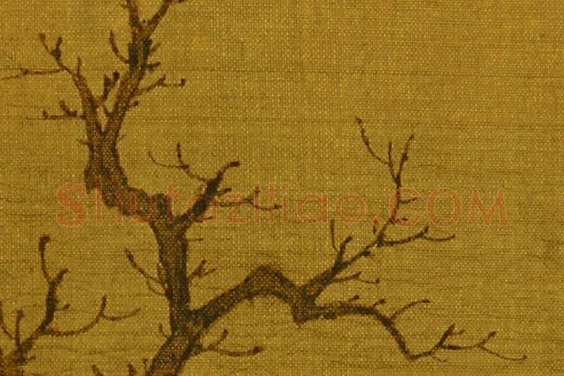 赵雍《澄江寒月图》高清局部 (4)