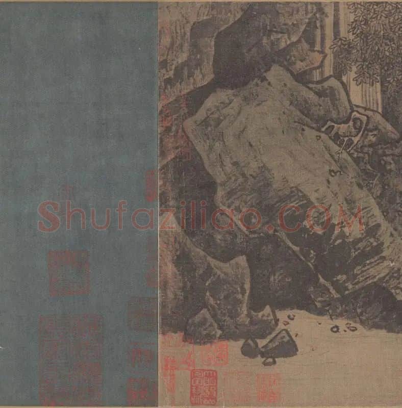 李唐《濠梁秋水图》全卷图_04