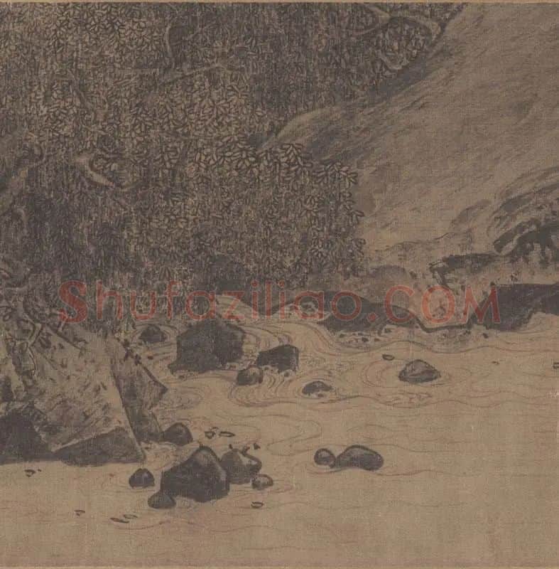 李唐《濠梁秋水图》全卷图_05