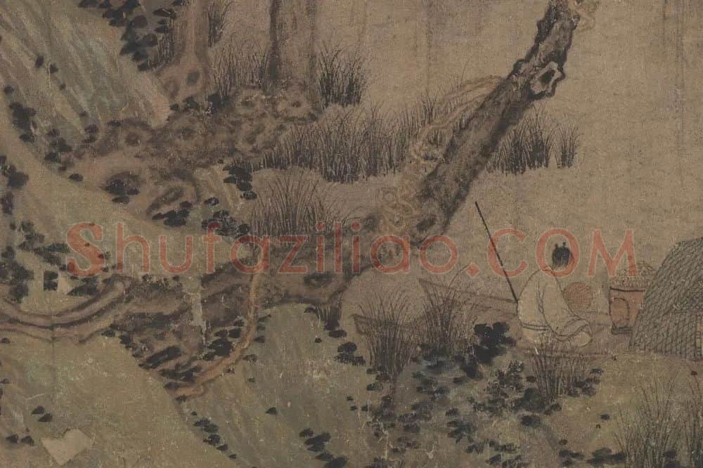 赵雍山水人物画《红叶疏篷》 (3)