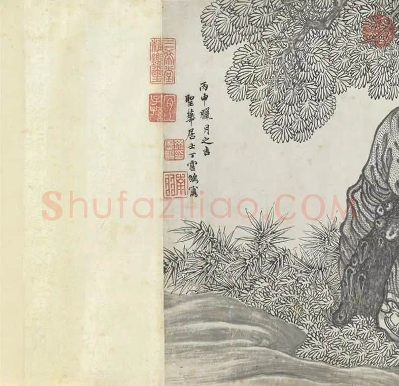 丁云鹏《应真云汇》卷_01