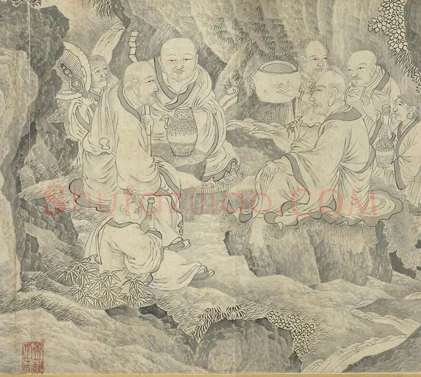 丁云鹏《十六应真》卷_12