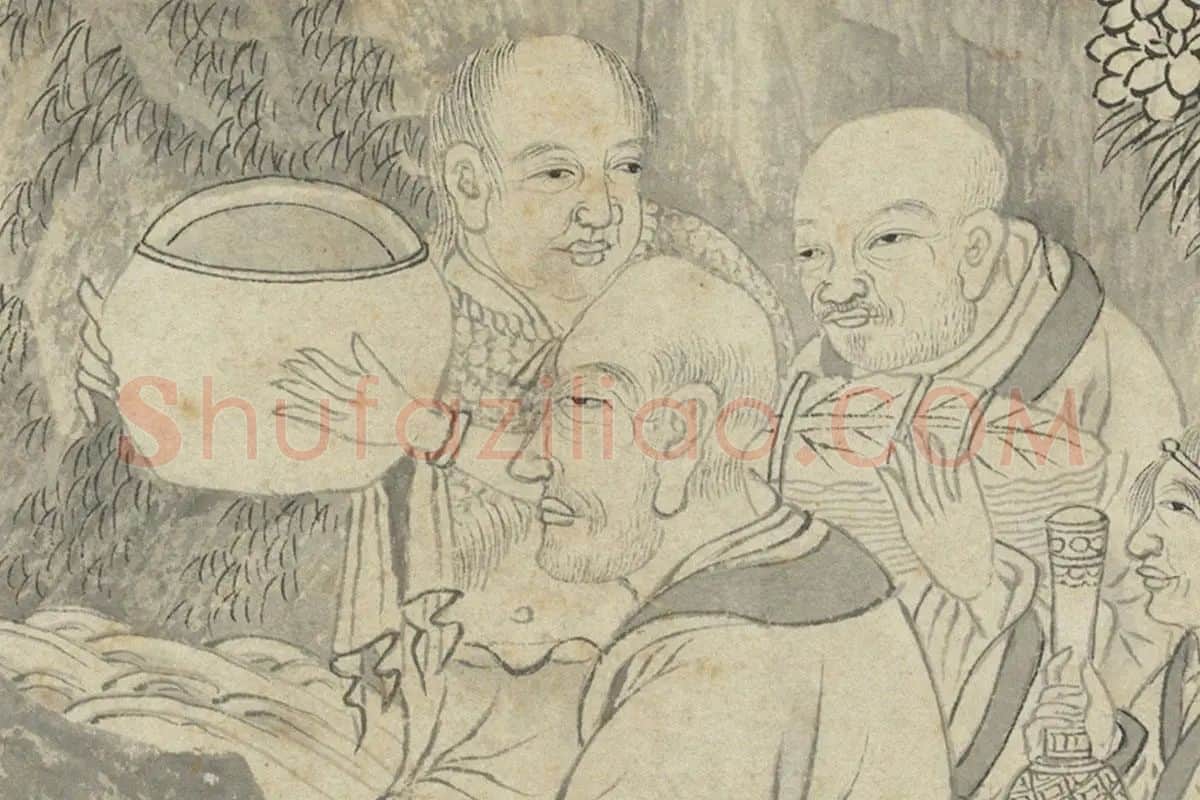 丁云鹏《十六应真卷》局部 (4)