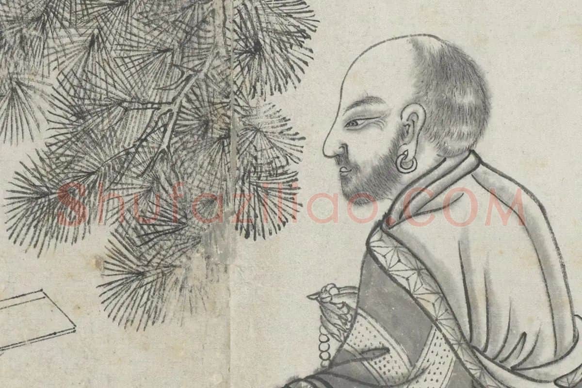 丁云鹏《应真云汇》卷局部 (4)