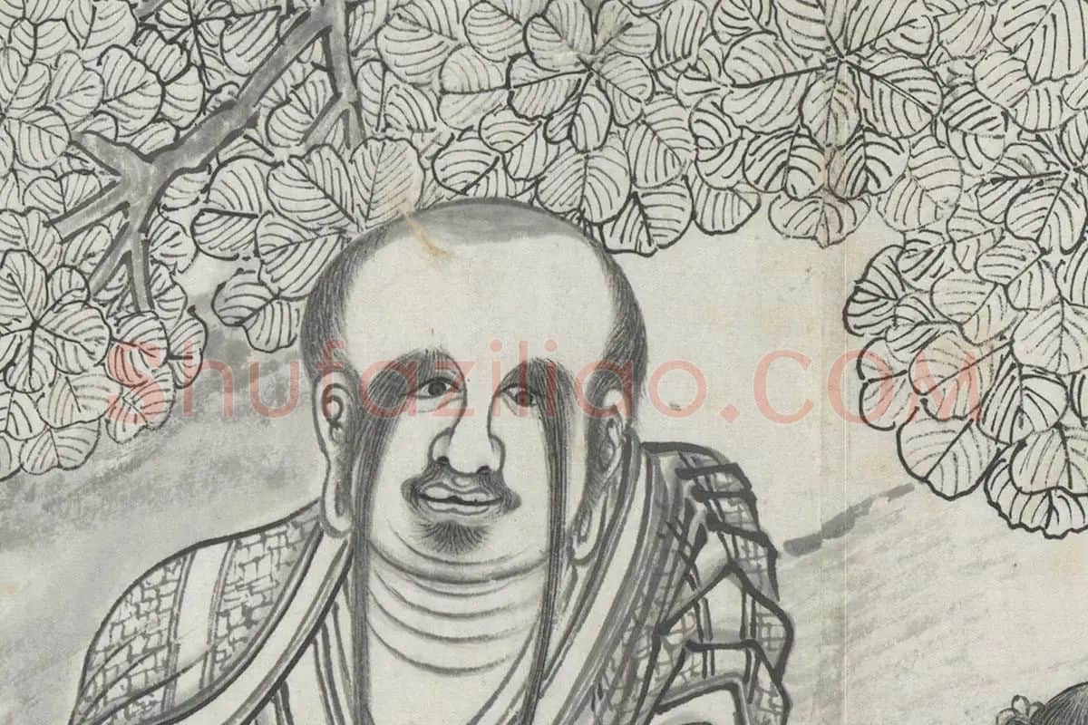 丁云鹏《应真云汇》卷局部 (9)