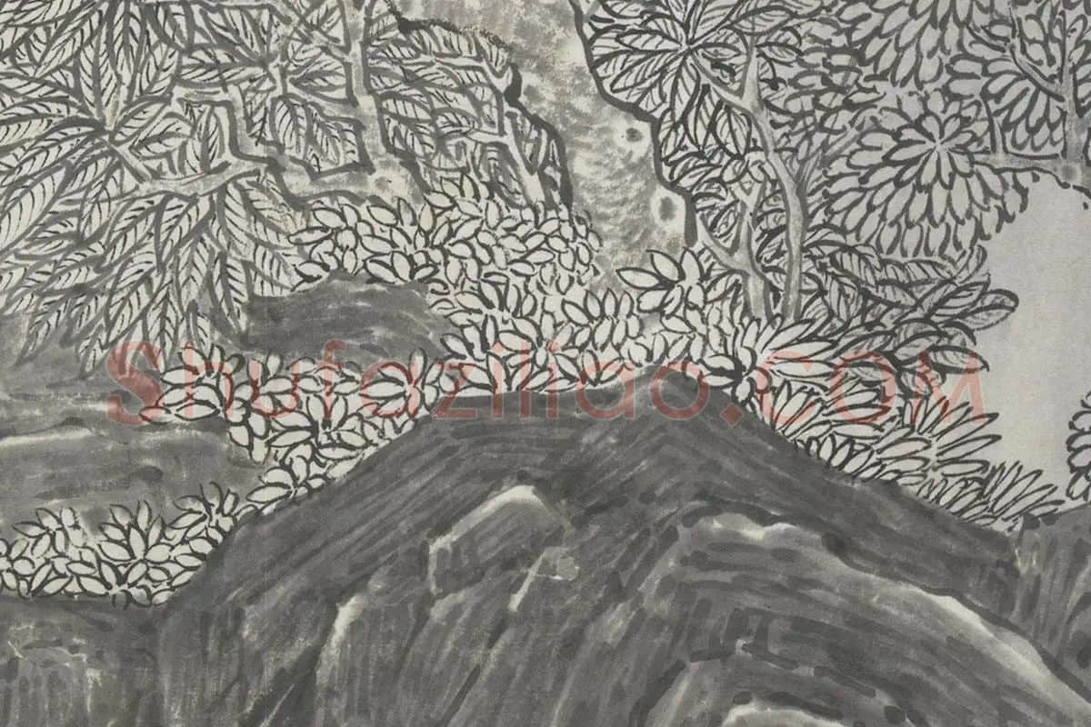 丁云鹏《应真云汇》卷局部 (10)