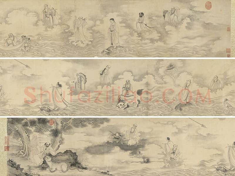 丁云鹏《十八罗汉》卷