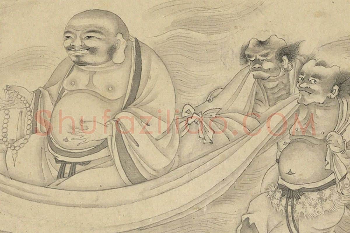 丁云鹏《十八罗汉》卷局部 (3)