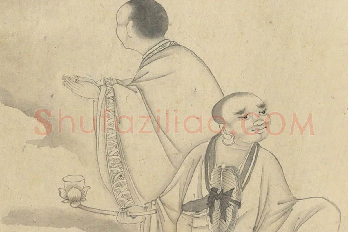 丁云鹏《十八罗汉》卷局部 (6)