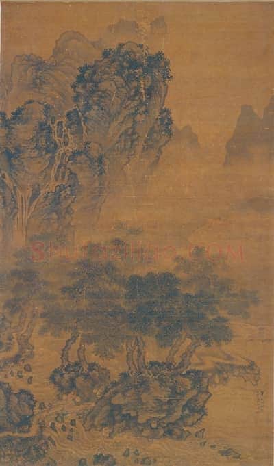 谢时臣树杪百泉图轴 | 故宫绘画藏品