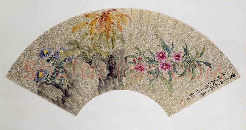 张熊凤仙花图扇页 | 故宫绘画藏品