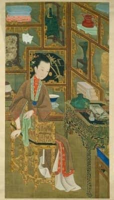 雍亲王题书堂深居图屏·博古幽思轴 | 故宫绘画藏品