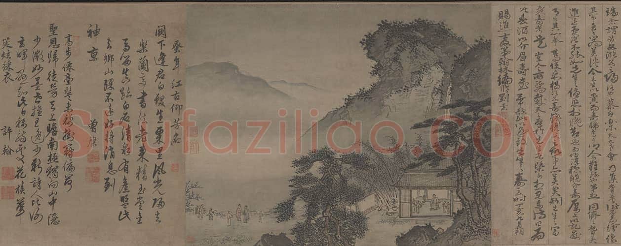 戴进归田祝寿图卷 | 故宫绘画藏品