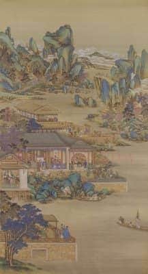 雍正十二月行乐图轴 | 故宫绘画藏品