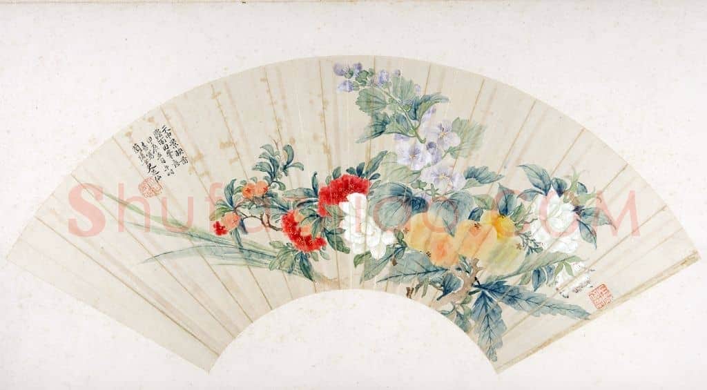 恽怀英天中景映图扇页 | 故宫绘画藏品