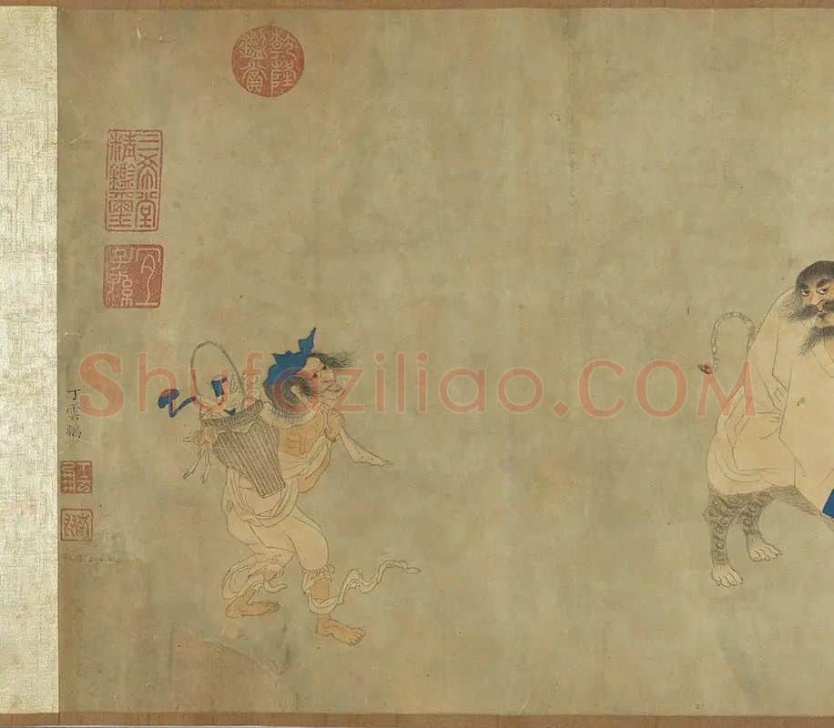 丁云鹏《罗汉卷》_01