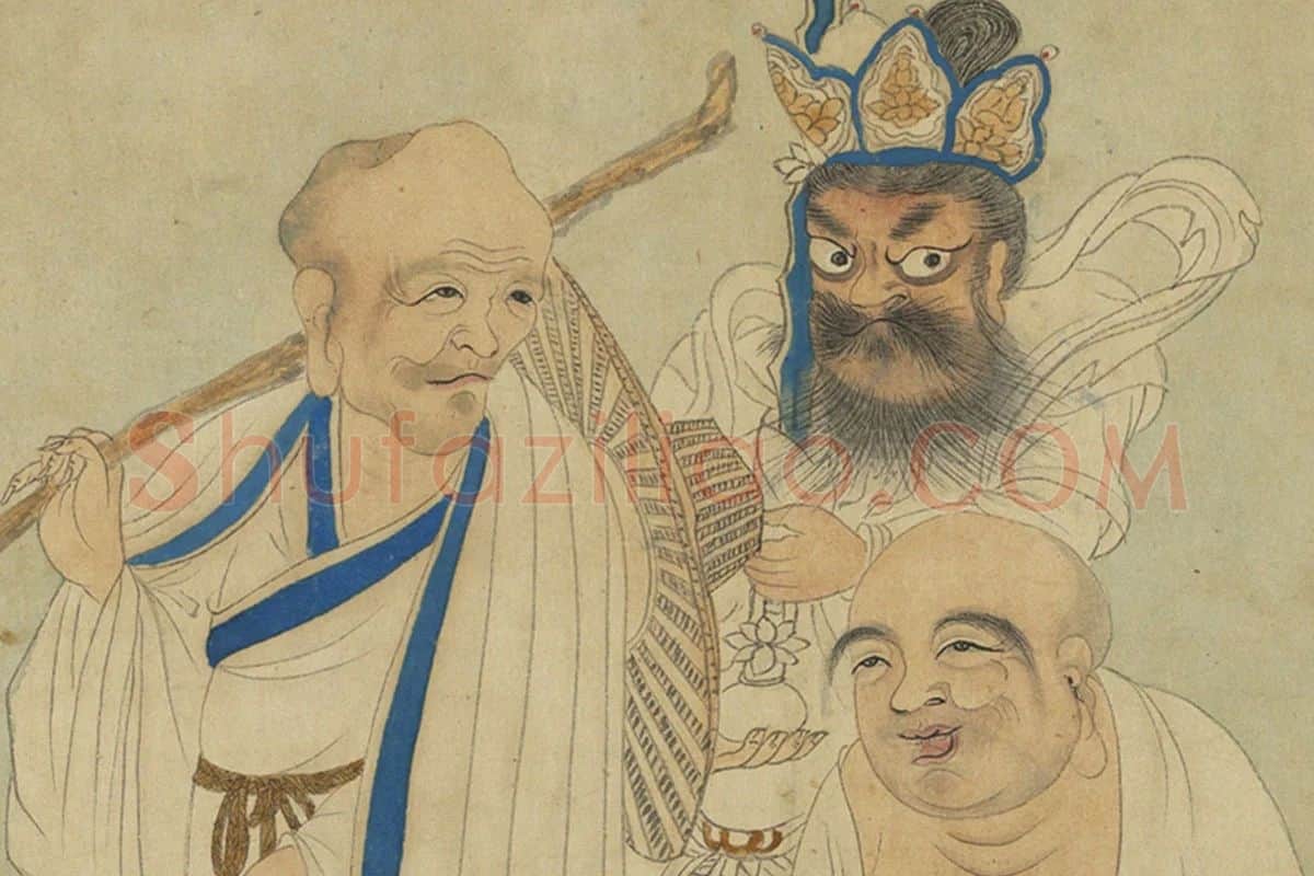 丁云鹏《罗汉卷》局部 (2)