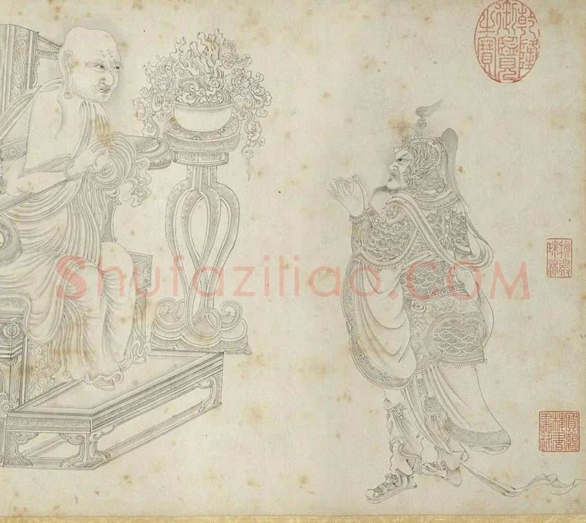 丁云鹏白描《应真卷》_20