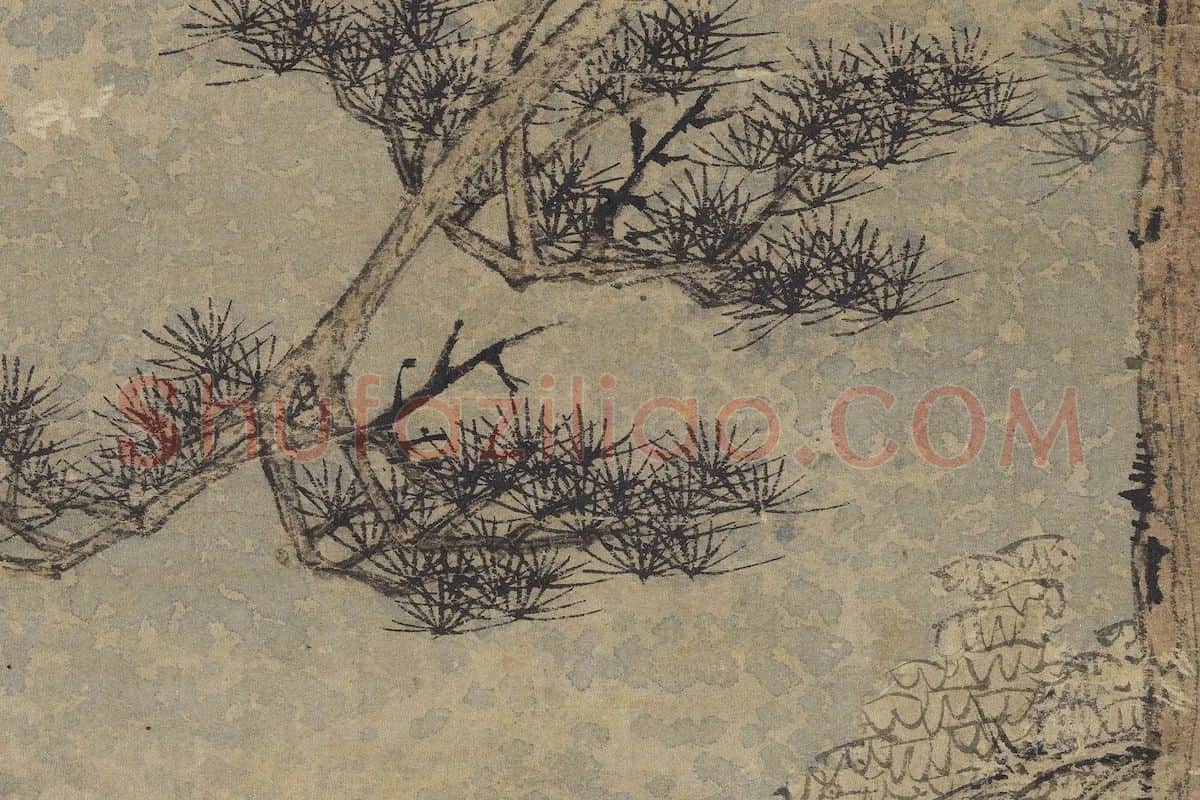 赵雍山水画《采菱图》局部 (2)