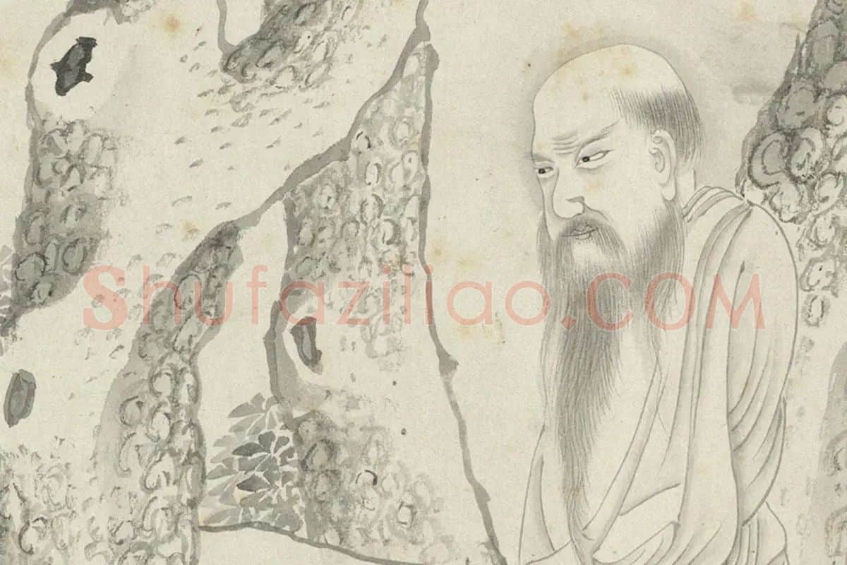 丁云鹏白描《应真卷》局部 (7)