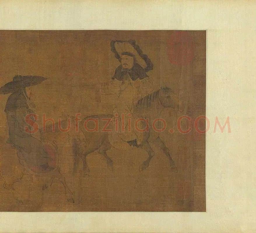 李唐人物画《七贤过关》_09