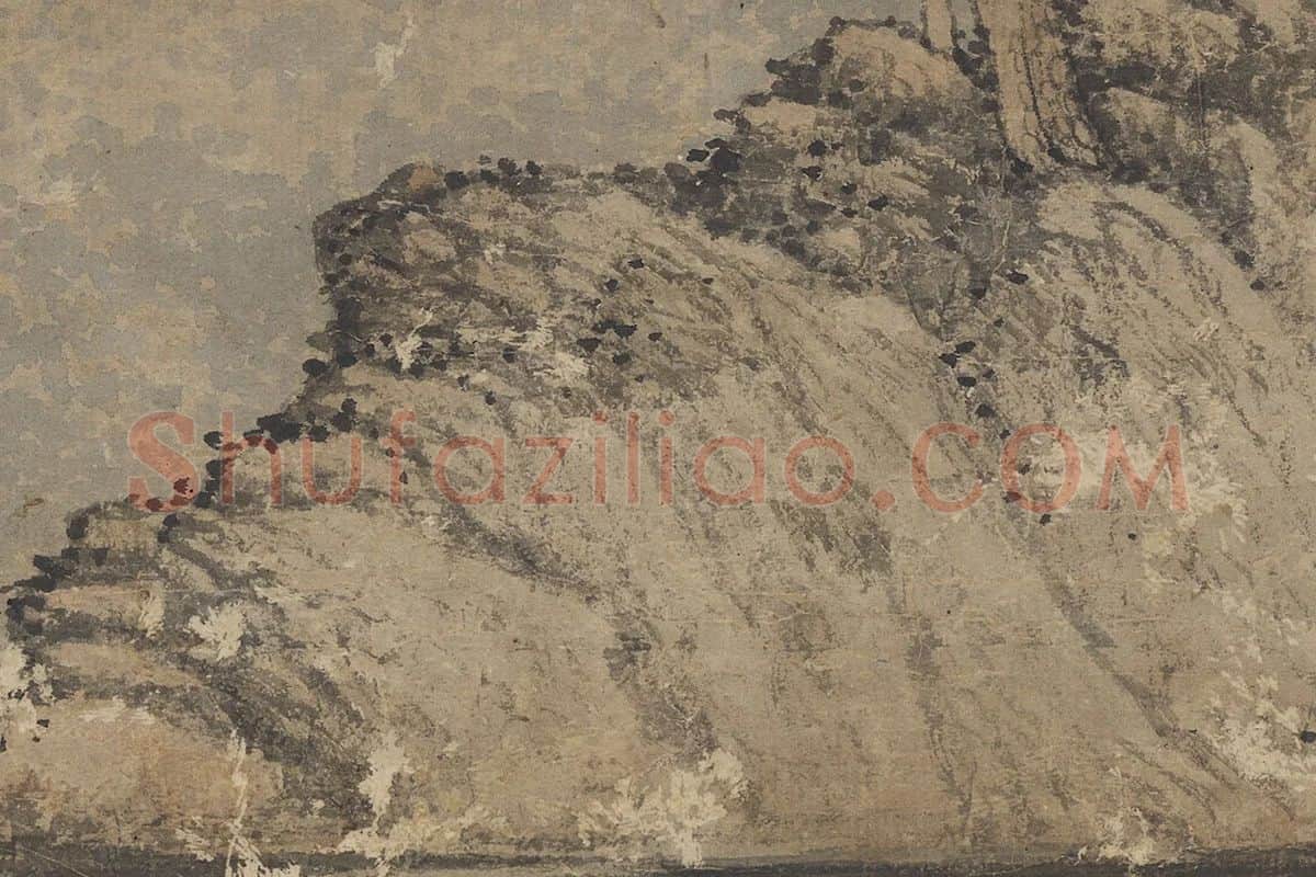 赵雍山水画《采菱图》局部 (5)