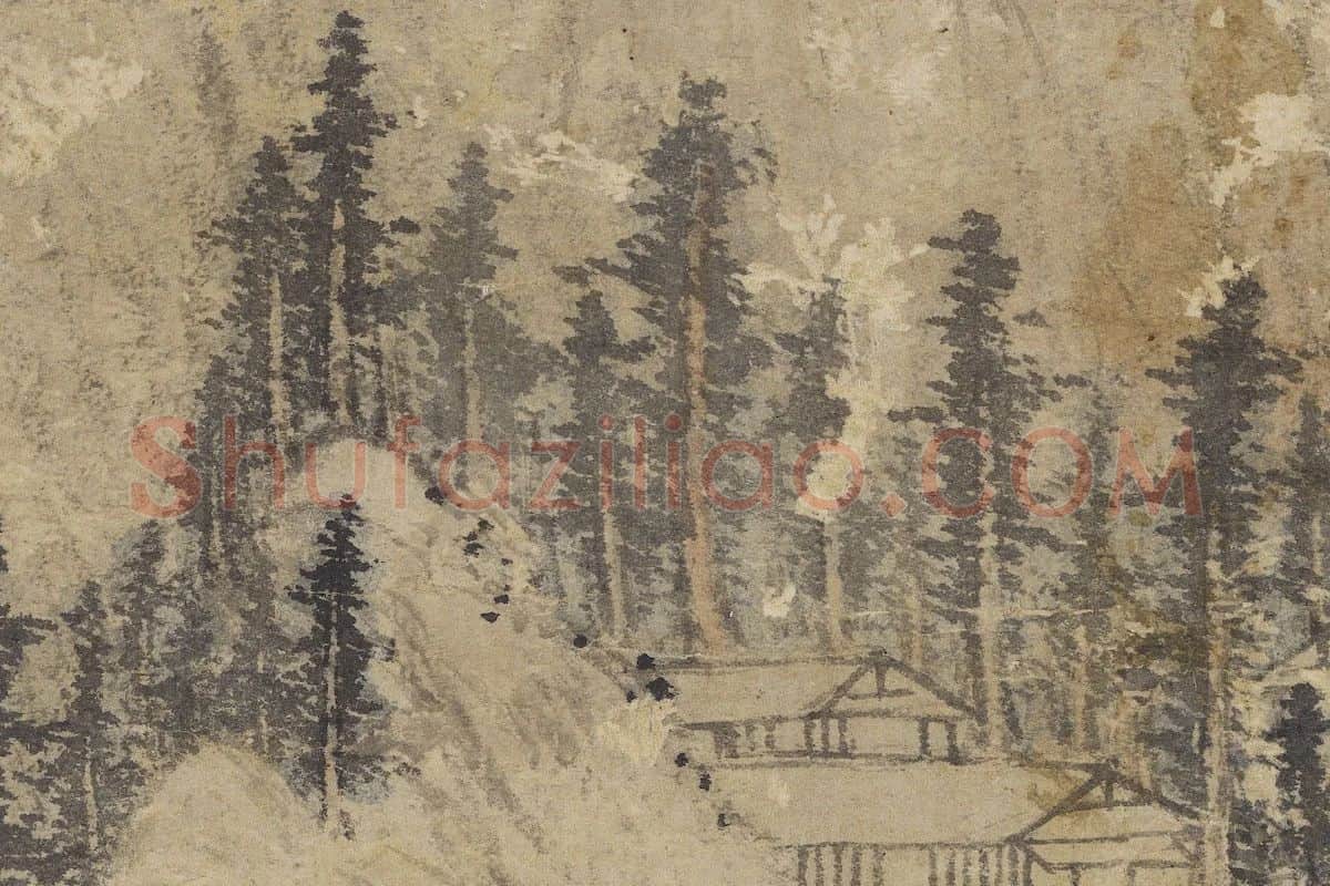 赵雍山水画《采菱图》局部 (6)