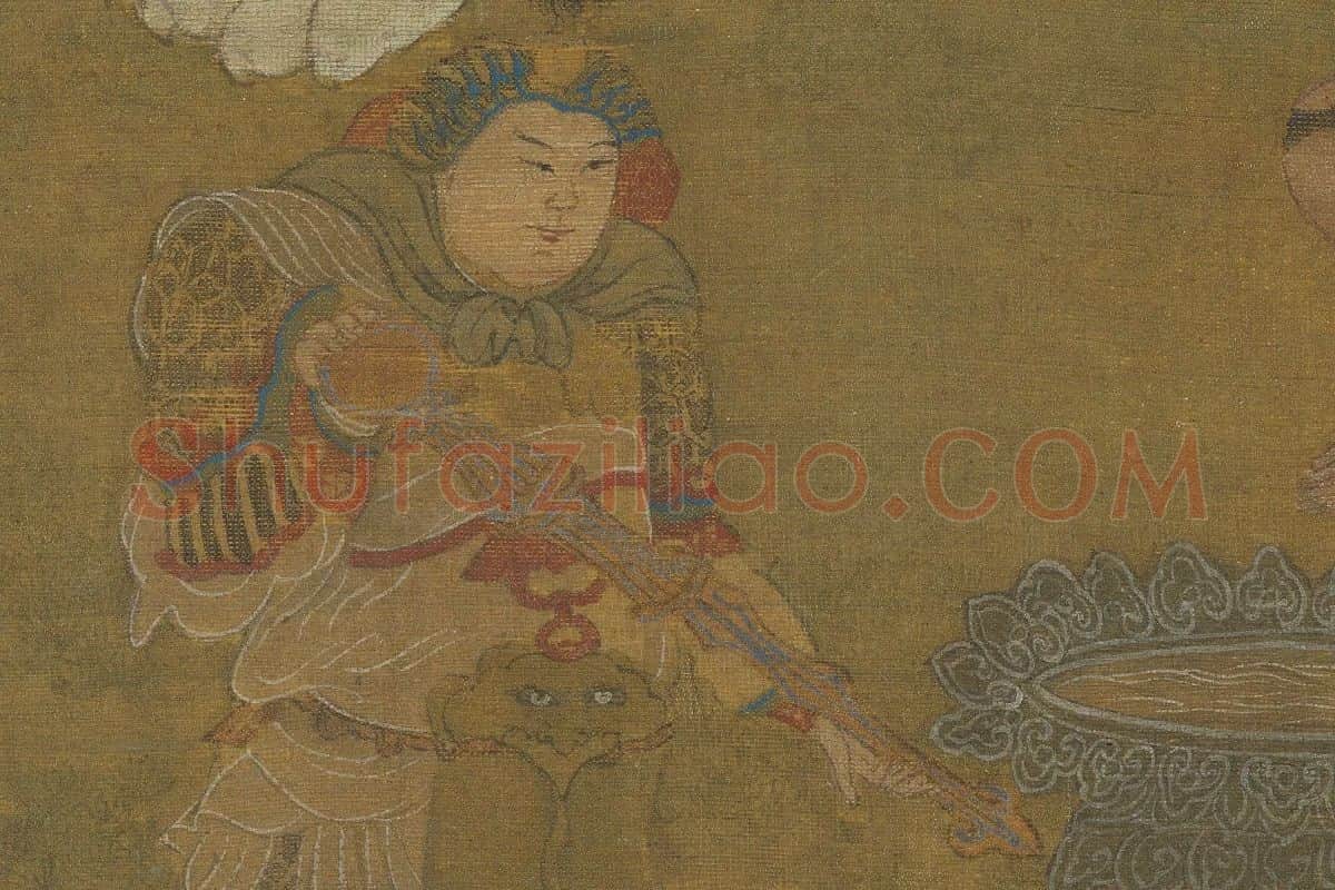 赵孟頫《浴象图》局部 (4)