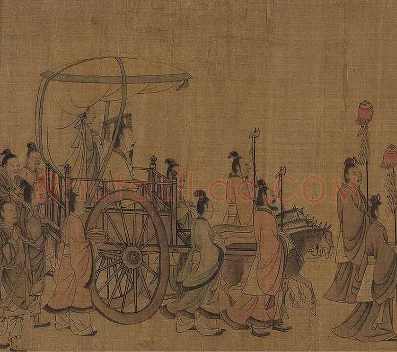李唐《晋文公复国图》卷_02