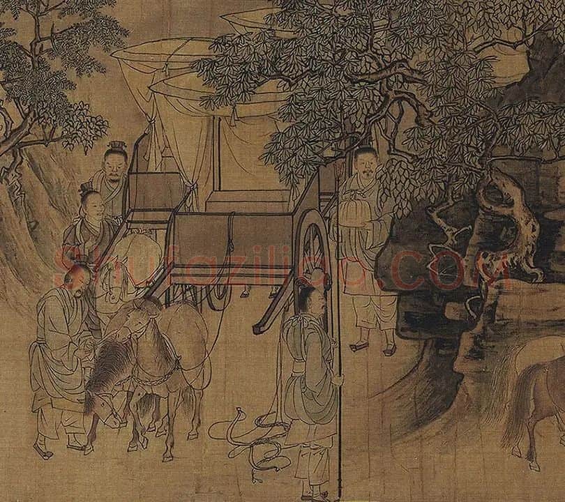 李唐《晋文公复国图》卷_06