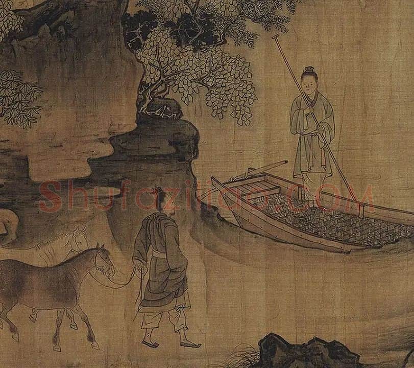 李唐《晋文公复国图》卷_07