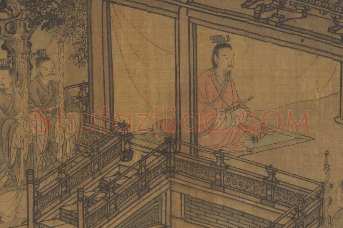 李唐《晋文公复国图卷》局部 (1)