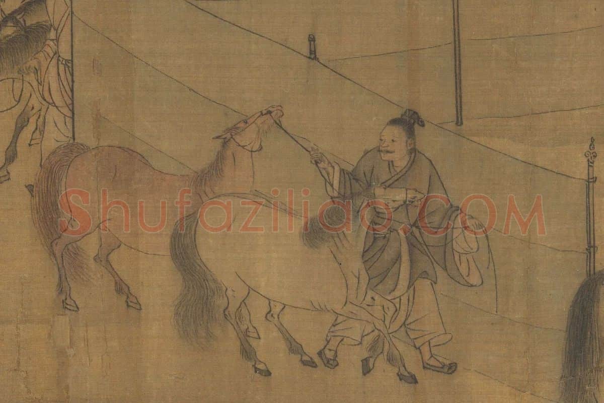 李唐《晋文公复国图卷》局部 (2)