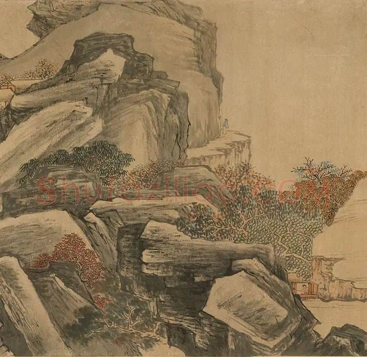 李唐《秋溪渔隐图》_07