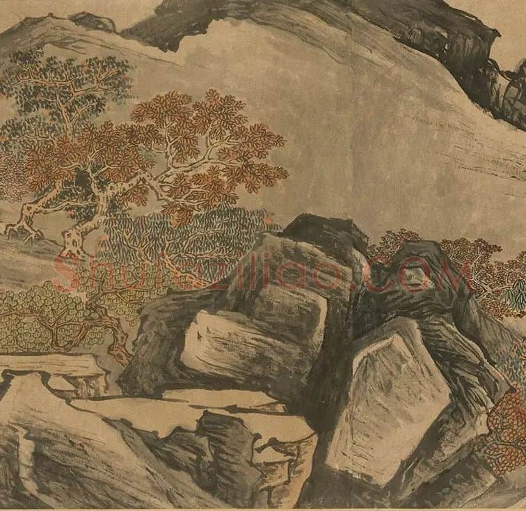 李唐《秋溪渔隐图》_09