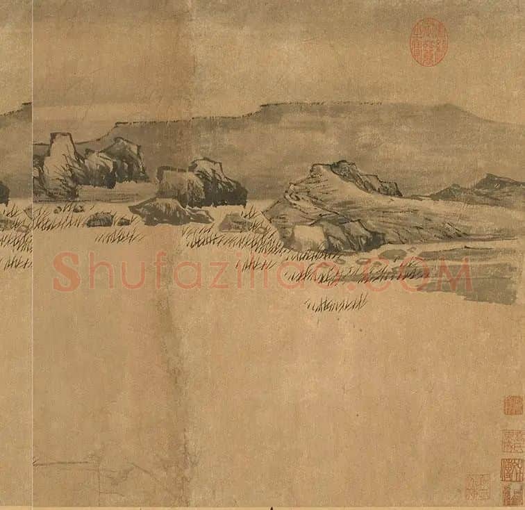 李唐《秋溪渔隐图》_13