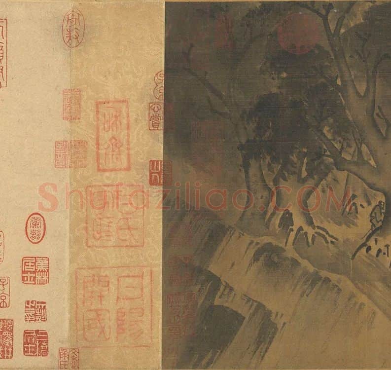 李唐山水画《清溪渔隐图》_05