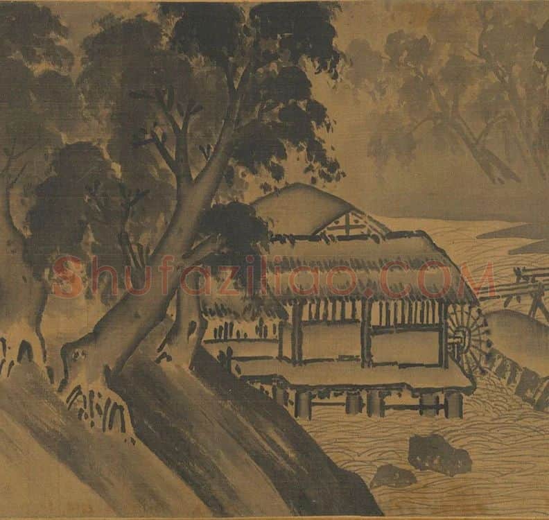 李唐山水画《清溪渔隐图》_06