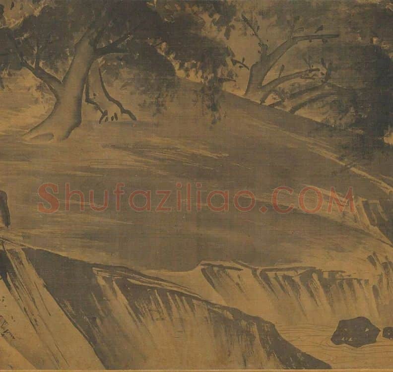 李唐山水画《清溪渔隐图》_08