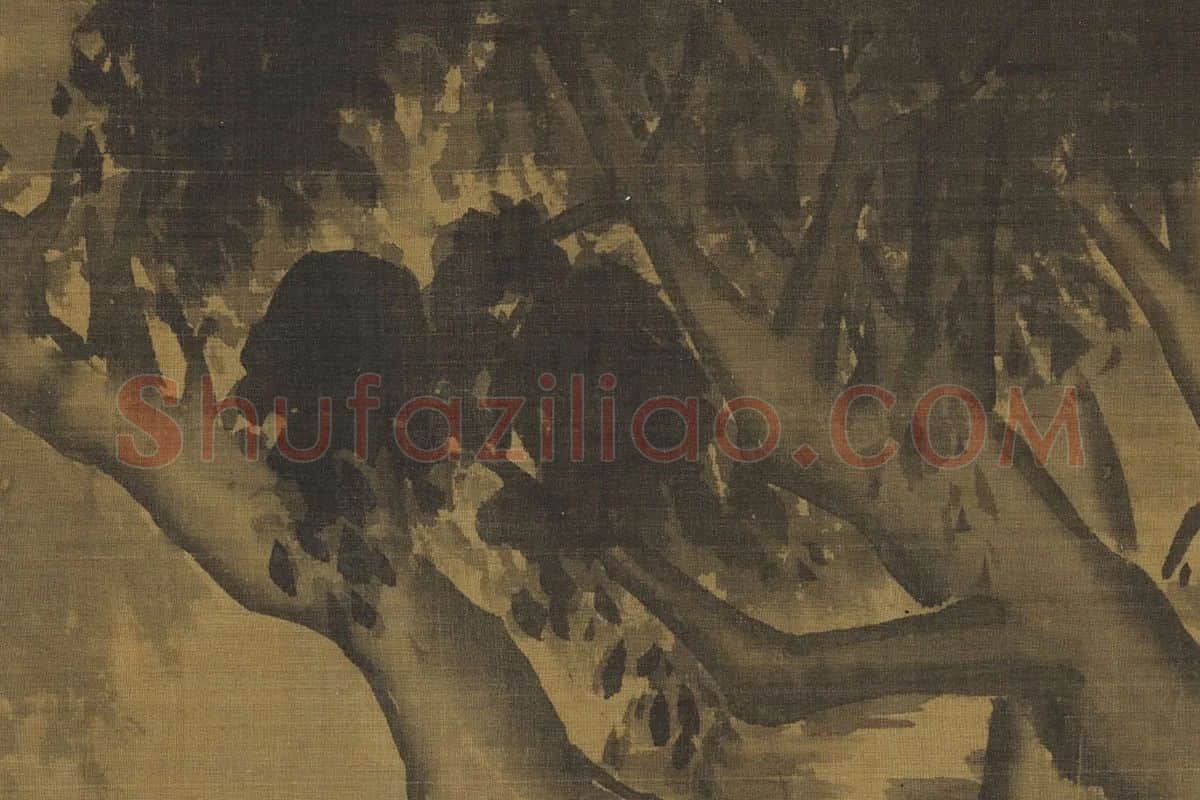 李唐山水画《清溪渔隐卷》局部 (6)