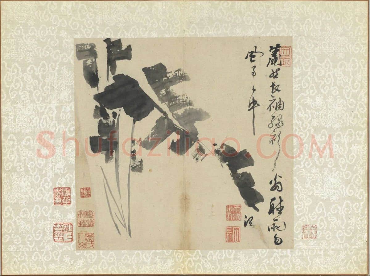 徐渭写意画《水墨画芭蕉》