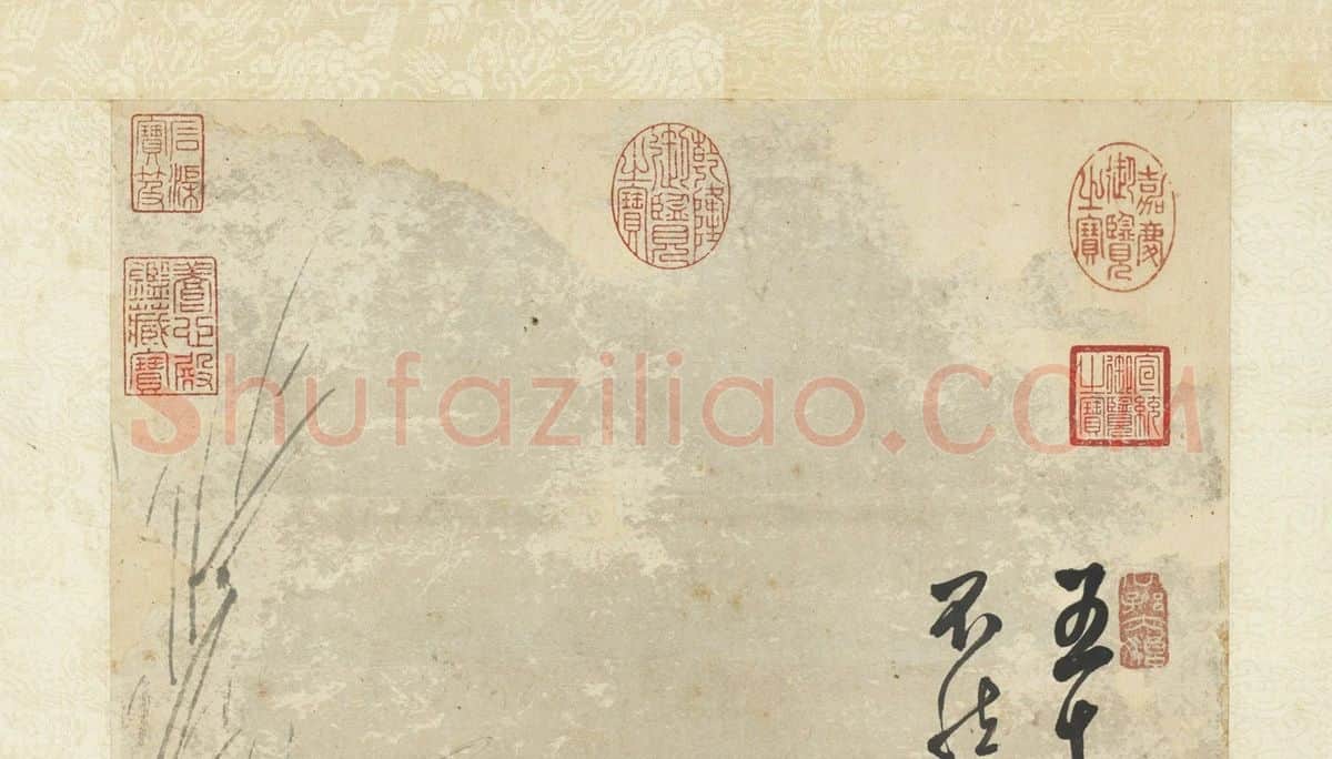 徐渭水墨画《牡丹》_01