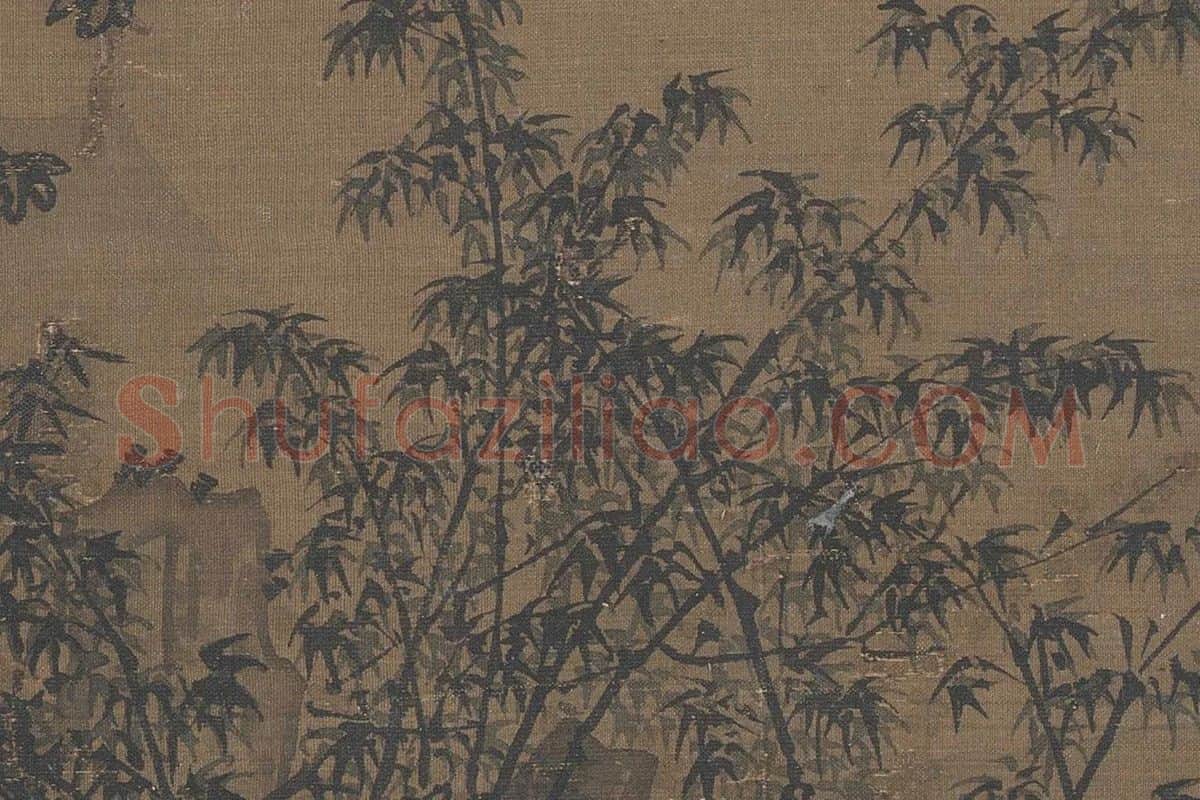 南宋·夏圭《梧竹溪堂》局部 (3)