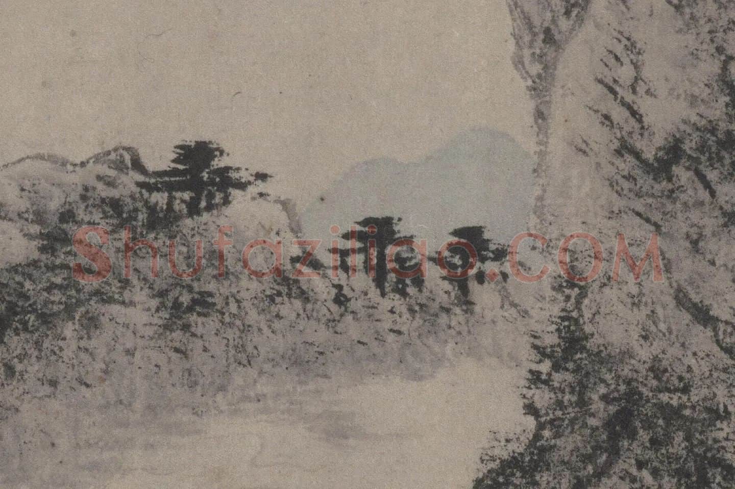 文徵明书画作品《林榭煎茶图》局部 (4)