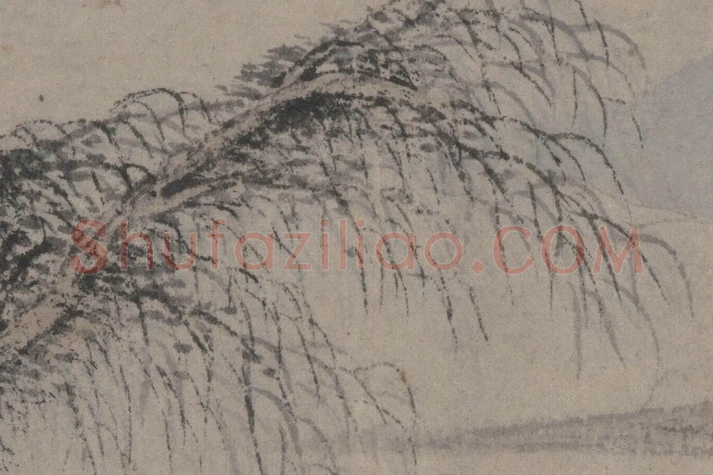 文徵明书画作品《林榭煎茶图》局部 (5)