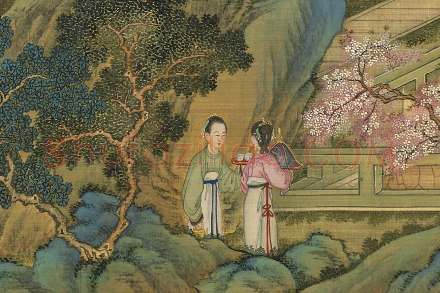 清《十八学士图卷》局部 (10)
