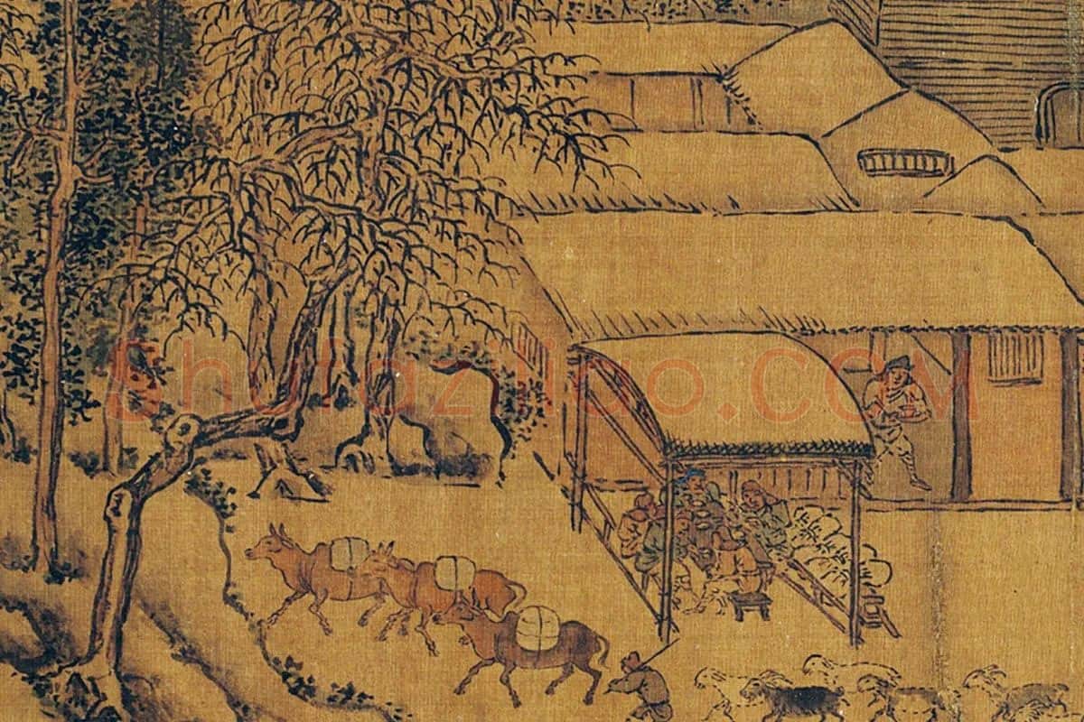 宋·郭熙雪景山水卷局部 (4)