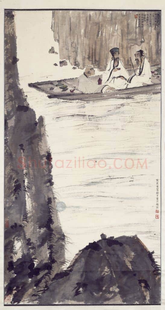 傅抱石赤壁舟游图轴 | 故宫绘画藏品